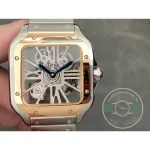 Replica Cartier Santos Men Silver Steel Gold WHSA0015 - Swiss Movement Replica Watch
