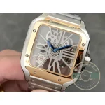 Replica Cartier Santos Men Silver Steel Gold WHSA0015 - 1:1 Swiss Replica Watch