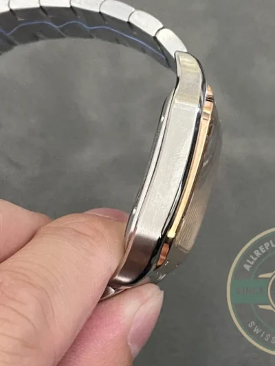 Replica Cartier Santos Men Silver Steel Gold WHSA0015 - Premium Super Clone Watch