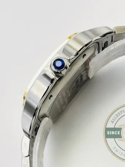 Replica Cartier Santos Silver Stainless Steel W2SA0016 - Budget Luxury Replica Watch