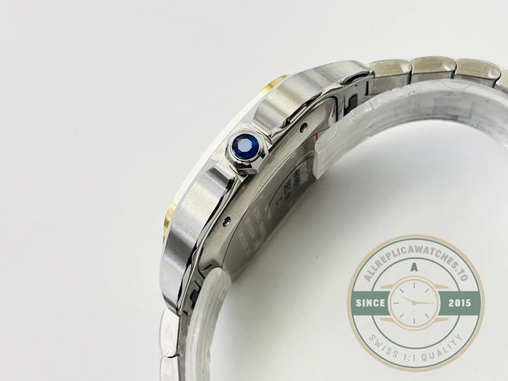 Replica Cartier Santos Silver Stainless Steel W2SA0016 - Budget Luxury Replica Watch