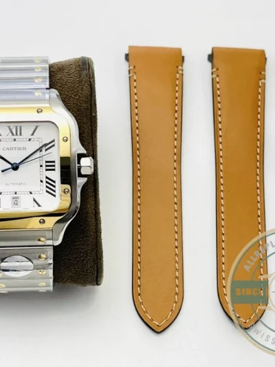 Replica Cartier Santos Silver Stainless Steel W2SA0016 - Premium Super Clone Watch