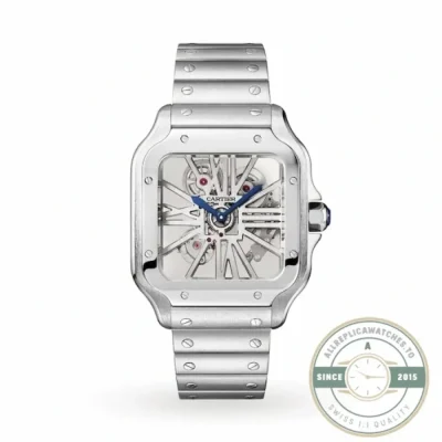 Replica Cartier Santos Silver Stainless Steel WHSA0015 - 1:1 Swiss Replica Watch