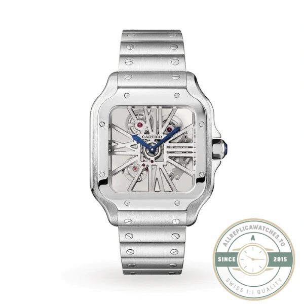 Replica Cartier Santos Silver Stainless Steel WHSA0015 - 1:1 Swiss Replica Watch