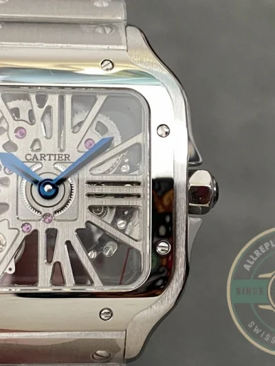 Replica Cartier Santos Silver Stainless Steel WHSA0015 - Factory Super Clone Watch