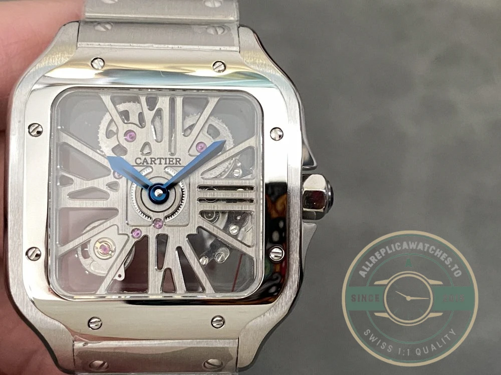 Replica Cartier Santos Silver Stainless Steel WHSA0015 - Factory Super Clone Watch