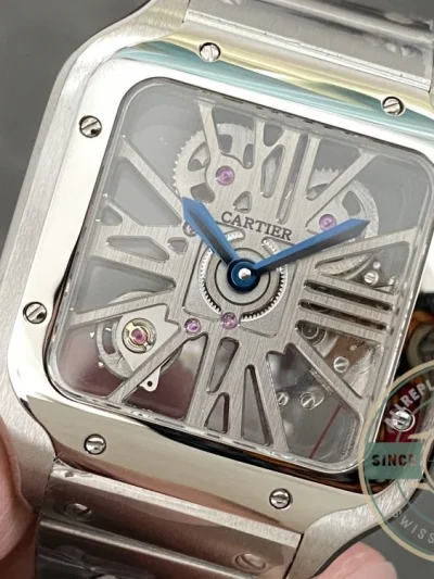Replica Cartier Santos Silver Stainless Steel WHSA0015 - High-Grade Replica Watch
