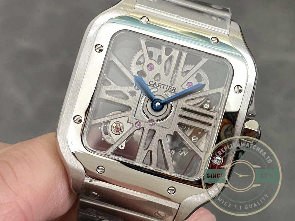 Replica Cartier Santos Silver Stainless Steel WHSA0015 - High-Grade Replica Watch