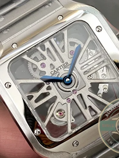 Replica Cartier Santos Silver Stainless Steel WHSA0015 - Premium Super Clone Watch