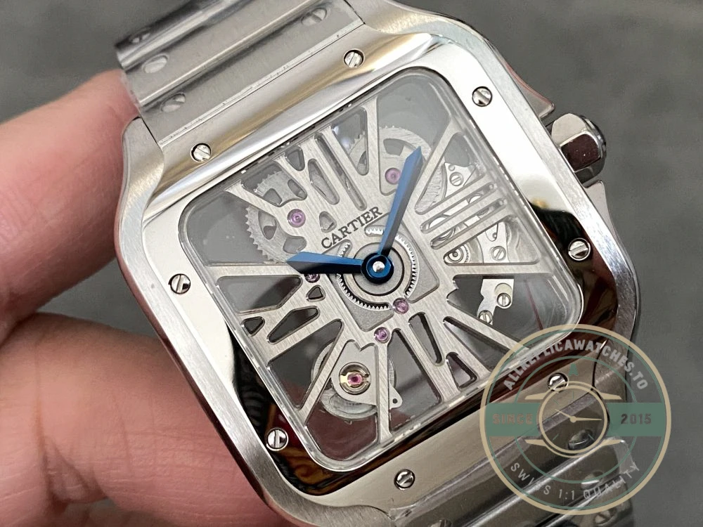 Replica Cartier Santos Silver Stainless Steel WHSA0015 - Premium Super Clone Watch