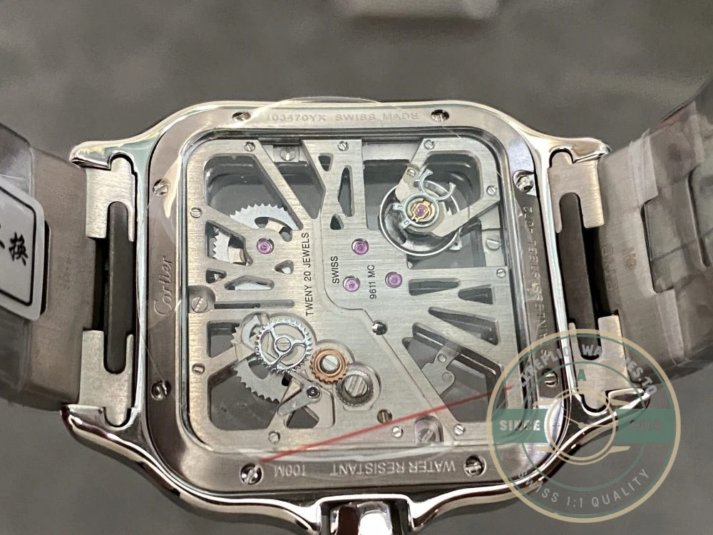 Replica Cartier Santos Silver Stainless Steel WHSA0015 - Swiss Movement Replica Watch