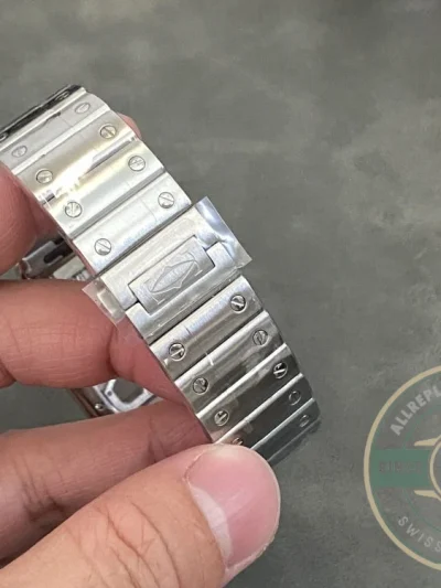 Replica Cartier Santos Silver Stainless Steel WHSA0015 - Best Quality Replica Watch