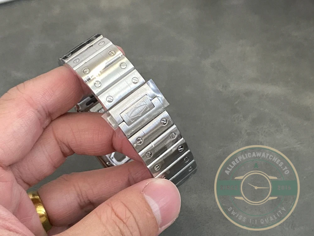 Replica Cartier Santos Silver Stainless Steel WHSA0015 - Best Quality Replica Watch