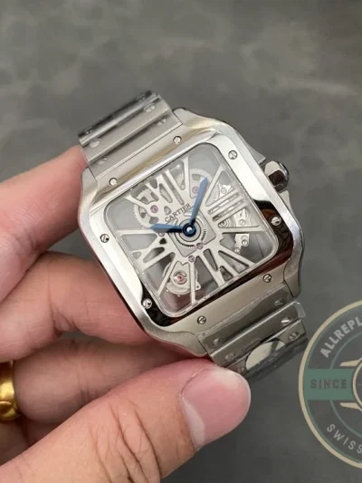 Replica Cartier Santos Silver Stainless Steel WHSA0015 - Best Quality Replica Watch