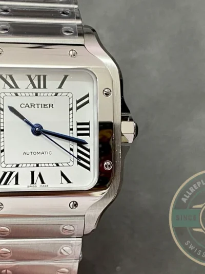Replica Cartier Santos Silver Stainless Steel WSSA0010 - 1:1 Swiss Replica Watch