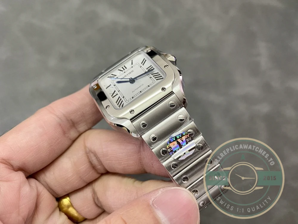 Replica Cartier Santos Silver Stainless Steel WSSA0010 - 1:1 Swiss Replica Watch