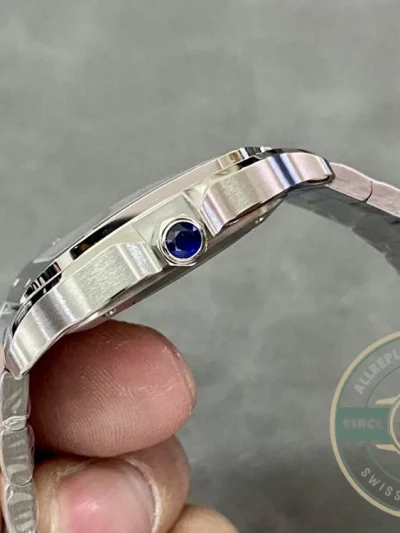 Replica Cartier Santos Silver Stainless Steel WSSA0010 - Top-Tier Swiss Replica Watch