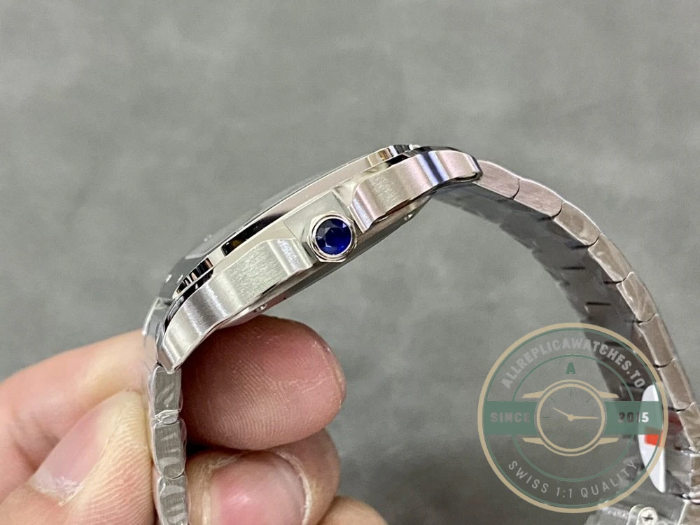 Replica Cartier Santos Silver Stainless Steel WSSA0010 - Top-Tier Swiss Replica Watch