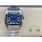 Head-on frame of the bezel, screw heads aligned above the bracelet links
