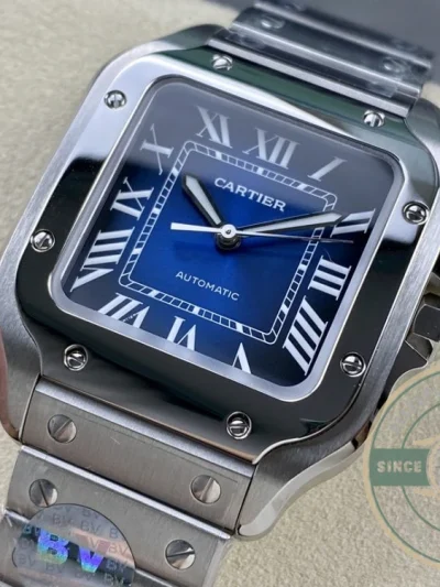 Replica Cartier Santos Steel 47.5mm WSSA0030 - Swiss Movement Replica Watch