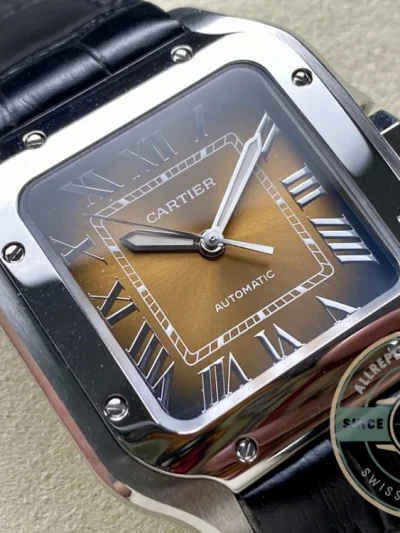 Replica Cartier Santos Yellow Dial 47.5mm WSSA0065 - High-Grade Replica Watch