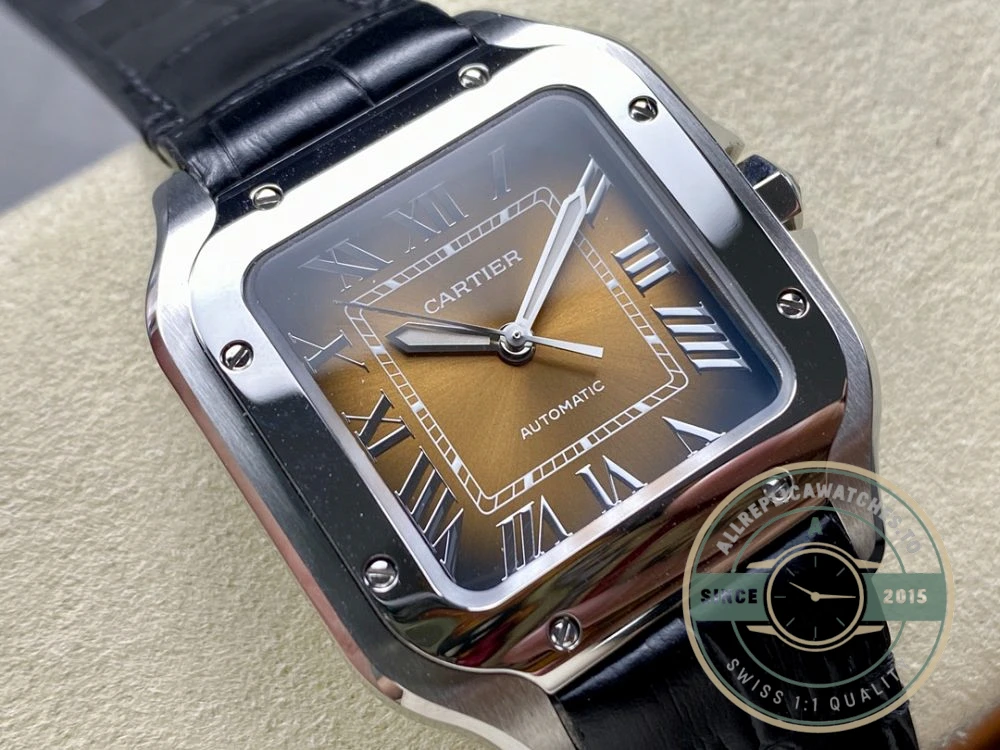 Replica Cartier Santos Yellow Dial 47.5mm WSSA0065 - High-Grade Replica Watch