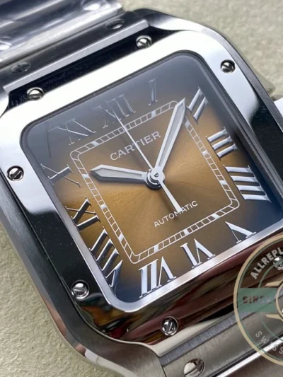 Replica Cartier Santos Yellow Dial Steel Strap 47.5mm WSSA0065 - Affordable Luxury Replica Timepiece