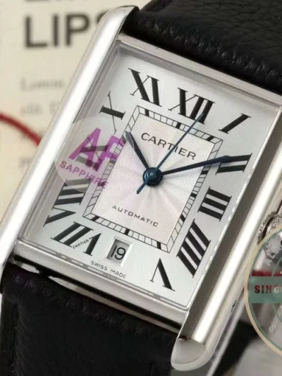 Replica Cartier Tank 41 mm series WSTA0040 - Top-Tier Swiss Replica Watch