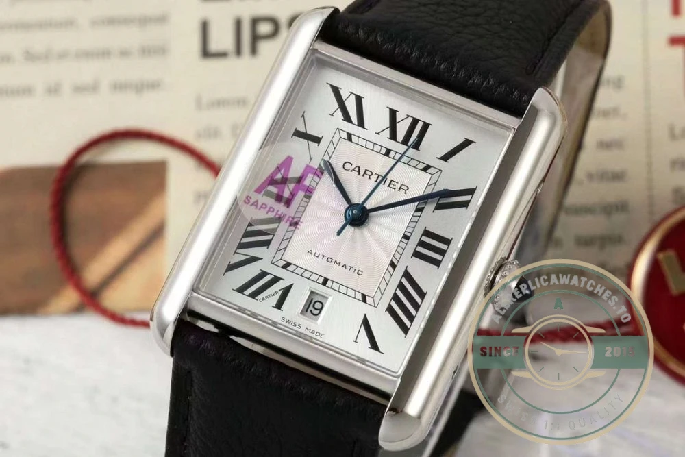 Replica Cartier Tank 41 mm series WSTA0040 - Top-Tier Swiss Replica Watch