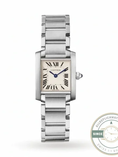 Replica Cartier Tank Française Quartz Silver Stainless Steel 22mm WSTA0051 - Swiss Movement Replica Watch