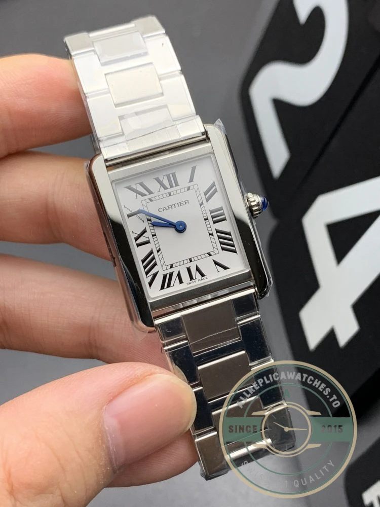 Replica Cartier Tank Française Quartz Silver Stainless Steel 22mm WSTA0051 - Affordable Luxury Replica Timepiece