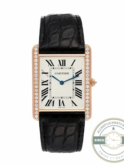 Replica Cartier Tank Louis Women Automatic Gold Leather 22 mm WGTA0011 - Luxury Replica Watch