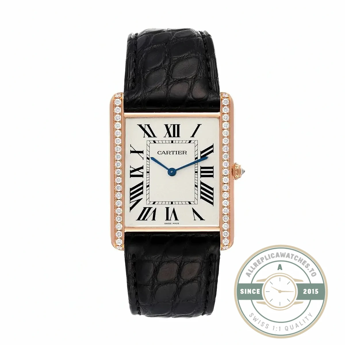 Replica Cartier Tank Louis Women Automatic Gold Leather 22 mm WGTA0011 - Luxury Replica Watch