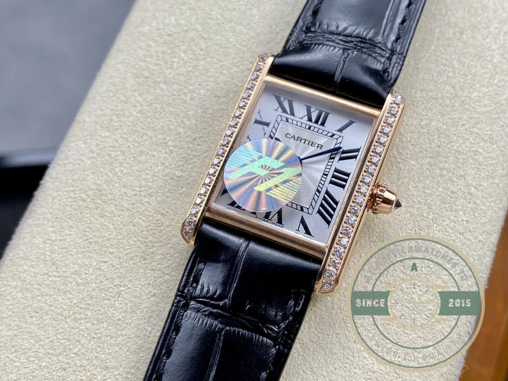 Replica Cartier Tank Louis Women Automatic Gold Leather 22 mm WGTA0011 - Factory Super Clone Watch