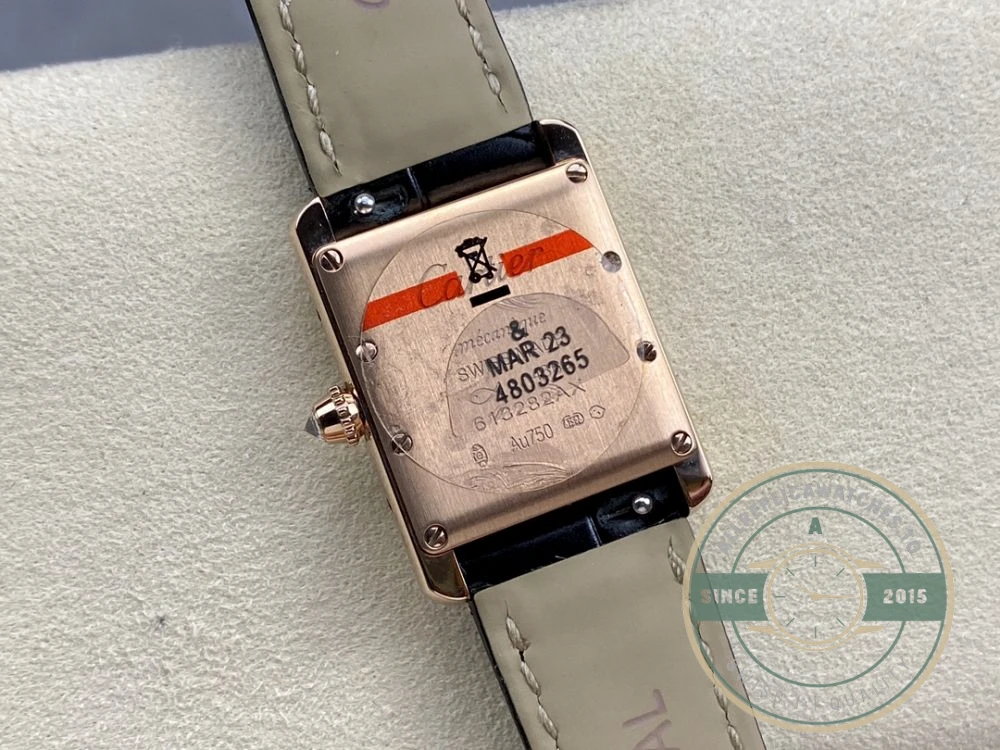 Replica Cartier Tank Louis Women Automatic Gold Leather 22 mm WGTA0011 - 1:1 Swiss Replica Watch