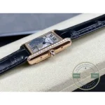 Replica Cartier Tank Louis Women Automatic Gold Leather 22 mm WGTA0011 - Top-Tier Swiss Replica Watch