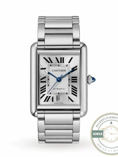 Replica Cartier Tank Must Men Automatic Silver Stainless Steel 41 mm W5200028 - Premium Super Clone Watch