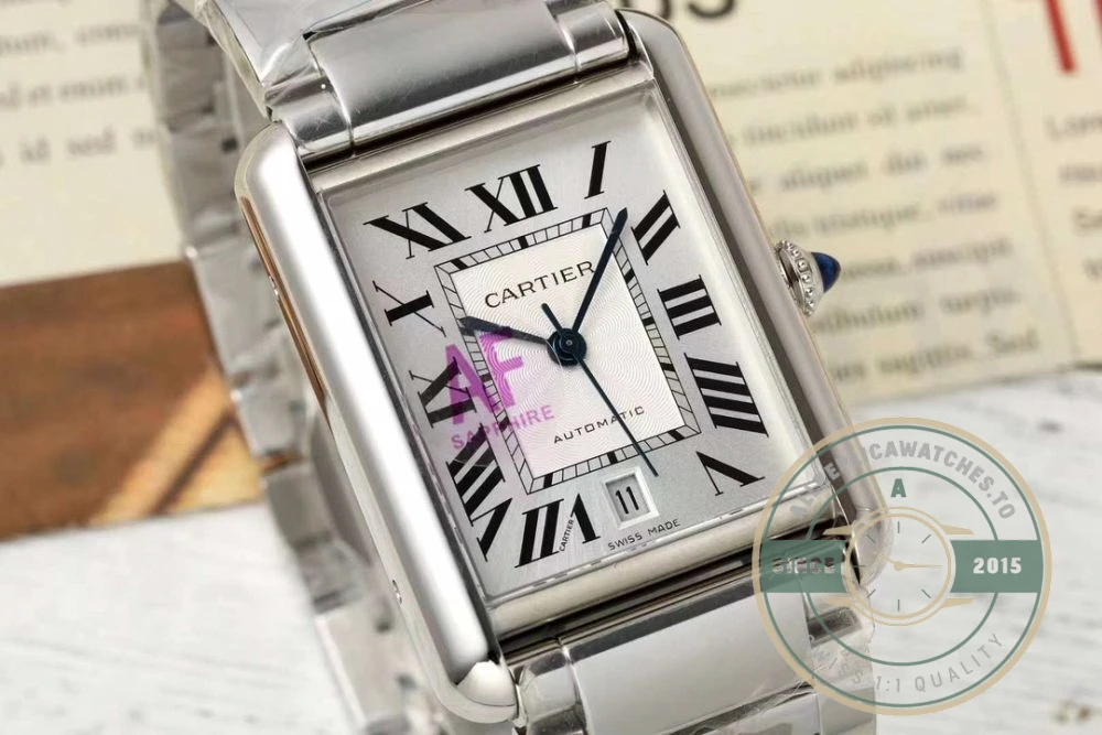 Replica Cartier Tank Must Men Automatic Silver Stainless Steel 41 mm W5200028 - Swiss Movement Replica Watch