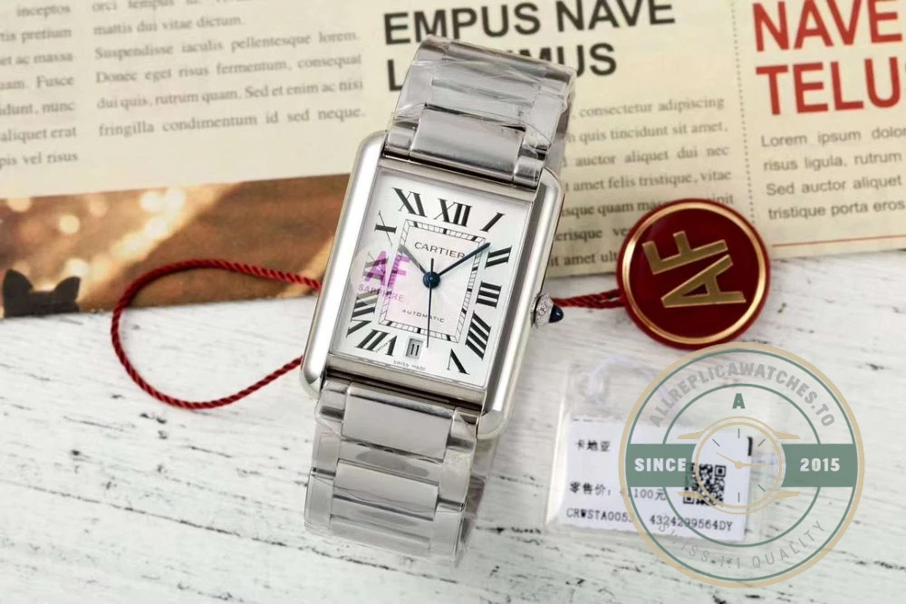 Replica Cartier Tank Must Men Automatic Silver Stainless Steel 41 mm W5200028 - High-Grade Replica Watch