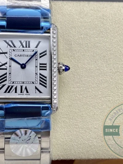 Replica Cartier Tank Must Women Steel Strap 22 mm W4TA0011 - Top-Tier Swiss Replica Watch