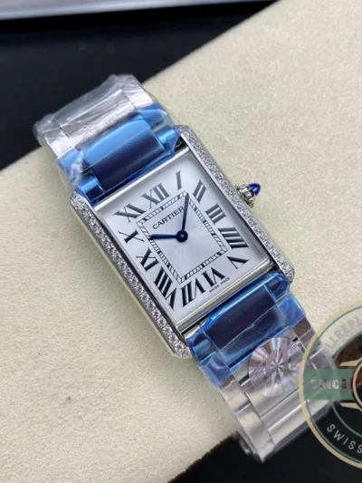 Replica Cartier Tank Must Women Steel Strap 22 mm W4TA0011 - Luxury Replica Watch