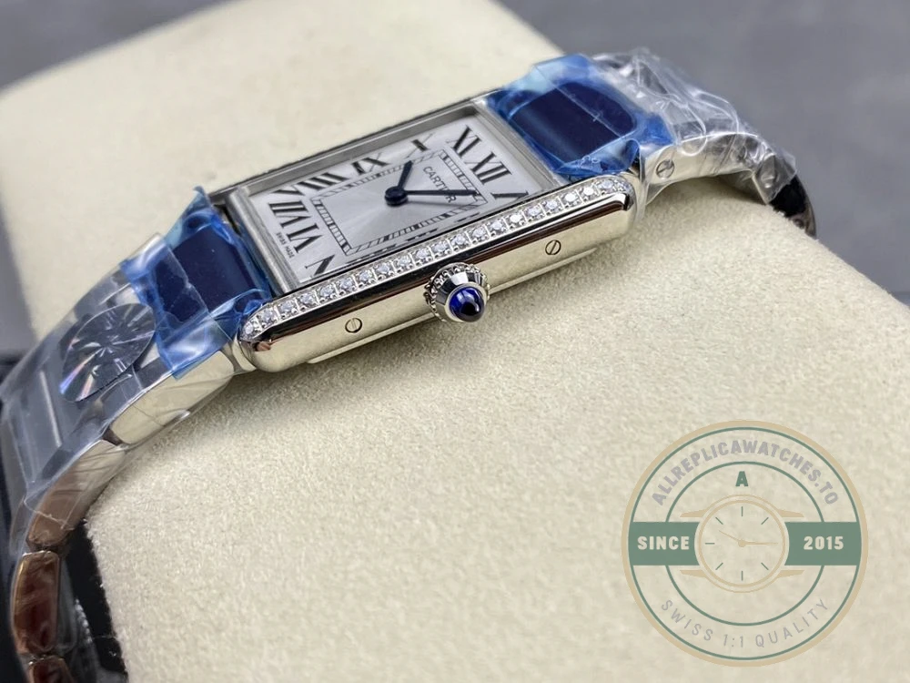 Replica Cartier Tank Must Women Steel Strap 22 mm W4TA0011 - 1:1 Swiss Replica Watch
