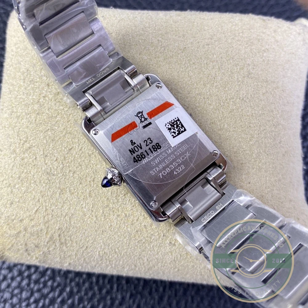 Replica Cartier Tank Quartz Silver Stainless Steel 25.5mm WSTA0052 - 1:1 Swiss Replica Watch