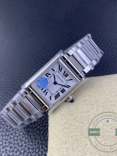 Replica Cartier Tank Quartz Silver Stainless Steel 25.5mm WSTA0052 - Affordable Super Clone Watch