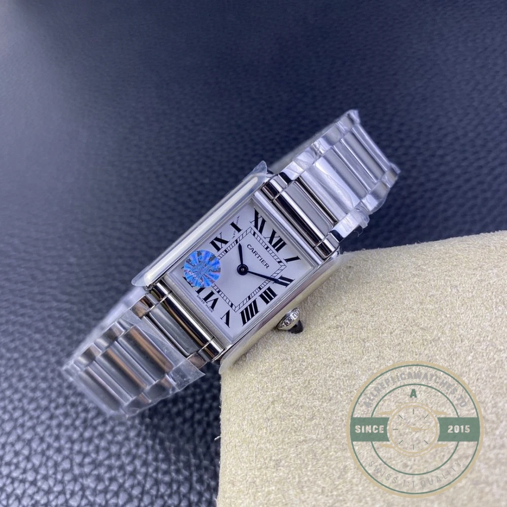 Replica Cartier Tank Quartz Silver Stainless Steel 25.5mm WSTA0052 - Affordable Super Clone Watch