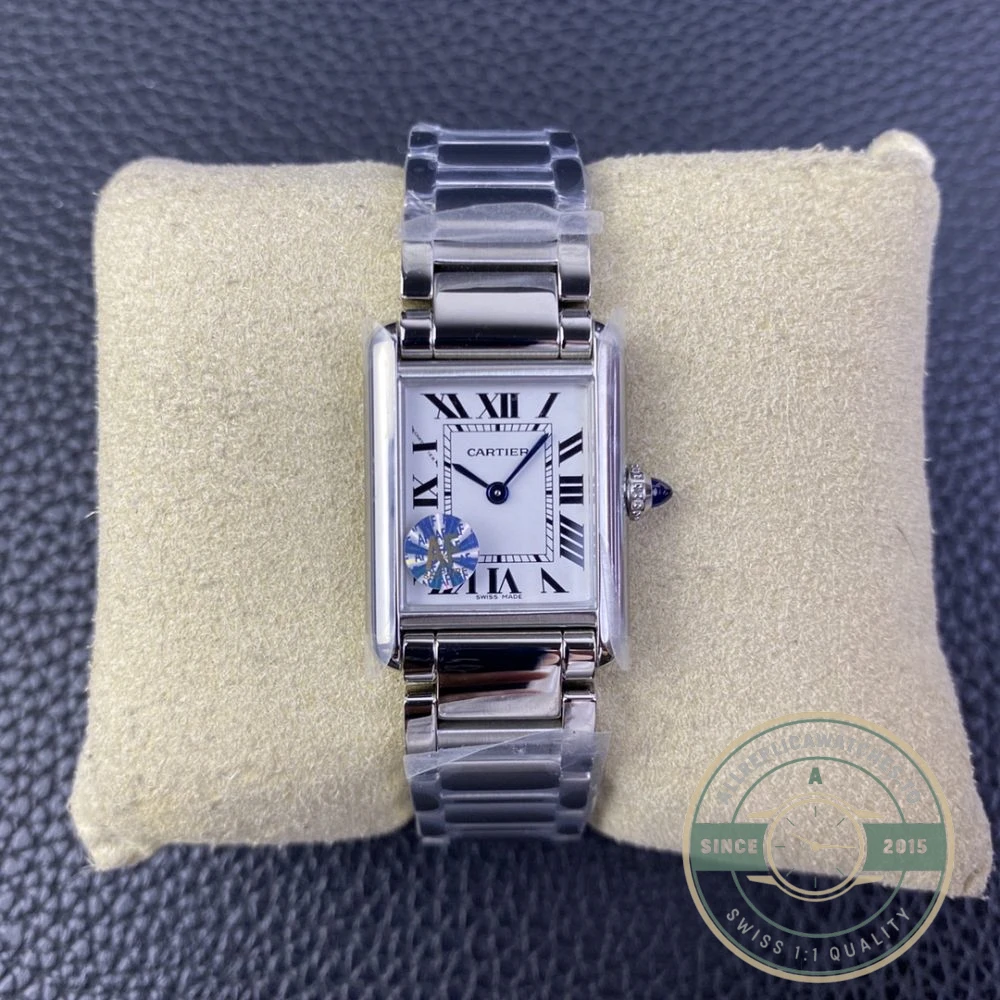 Replica Cartier Tank Quartz Silver Stainless Steel 25.5mm WSTA0052 - Best Quality Replica Watch