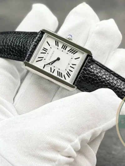 Replica Cartier Tank Silver Calf 27.4mm W5200003 - Best Quality Replica Watch