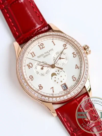 Replica Complications 4947R-001 Patek Philippe ANNUAL CALENDAR, MOON PHASES. 38 mm, Rose gold - Factory Super Clone Watch