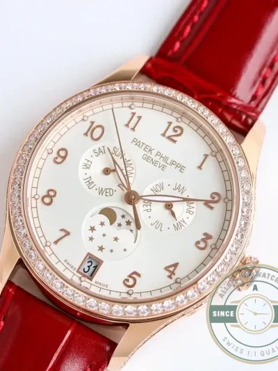 Replica Complications 4947R-001 Patek Philippe ANNUAL CALENDAR, MOON PHASES. 38 mm, Rose gold - Luxury Replica Watch