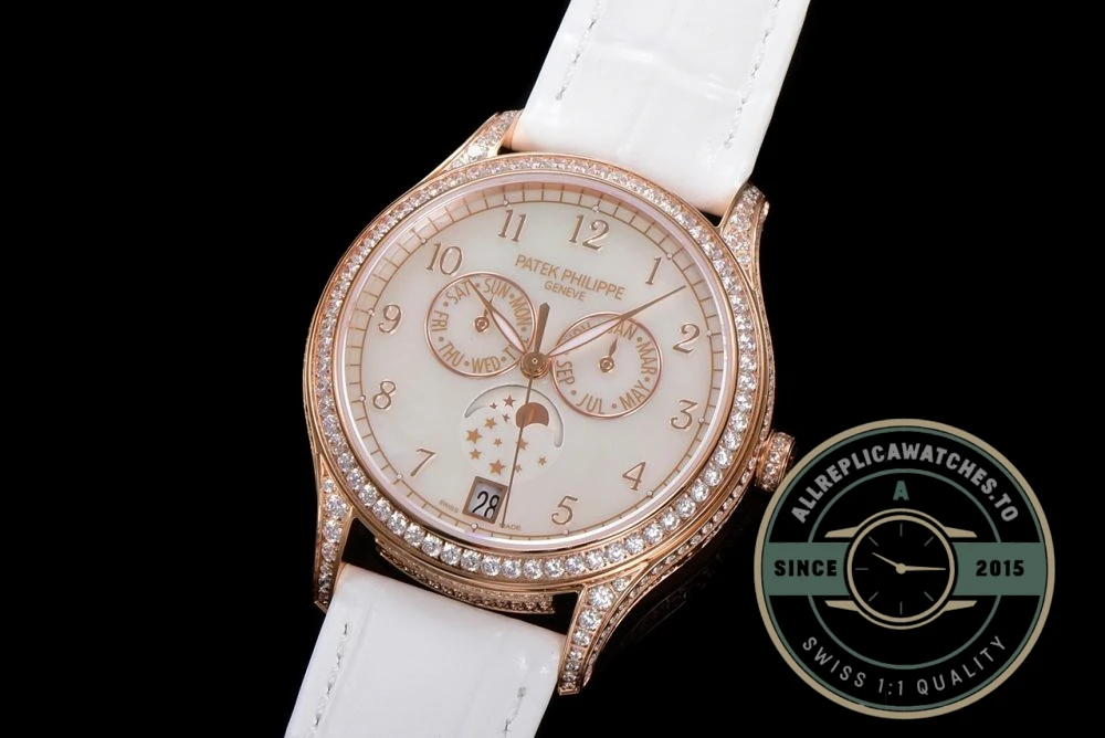 Replica Complications 4948R-001 Patek Philippe ANNUAL CALENDAR, MOON PHASES. 38 mm, Rose gold - Premium Super Clone Watch
